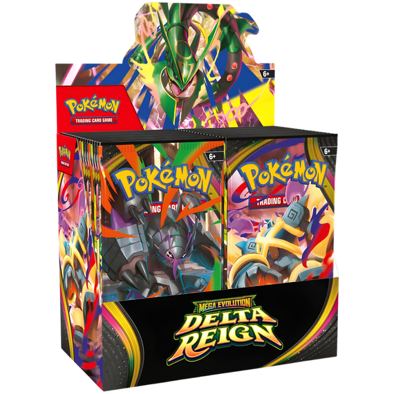 Pokémon TCG: Mega Evolution Delta Reign Booster Box - 36 Packs, English, Factory Sealed — factory sealed, shown in original packaging